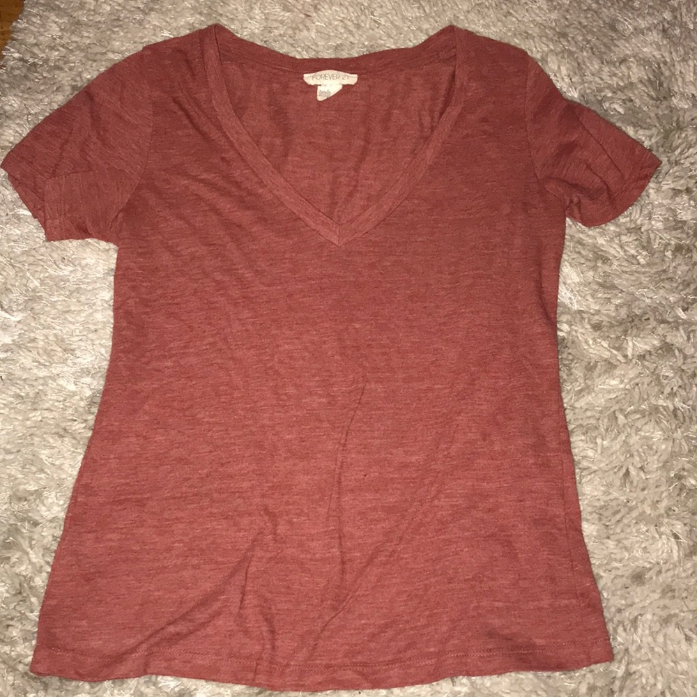 Orange/reddish vshape T-shirt